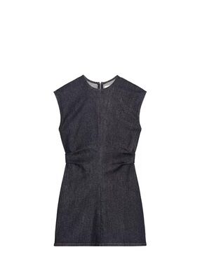 Zara Dark Indigo Denim Mini Dress